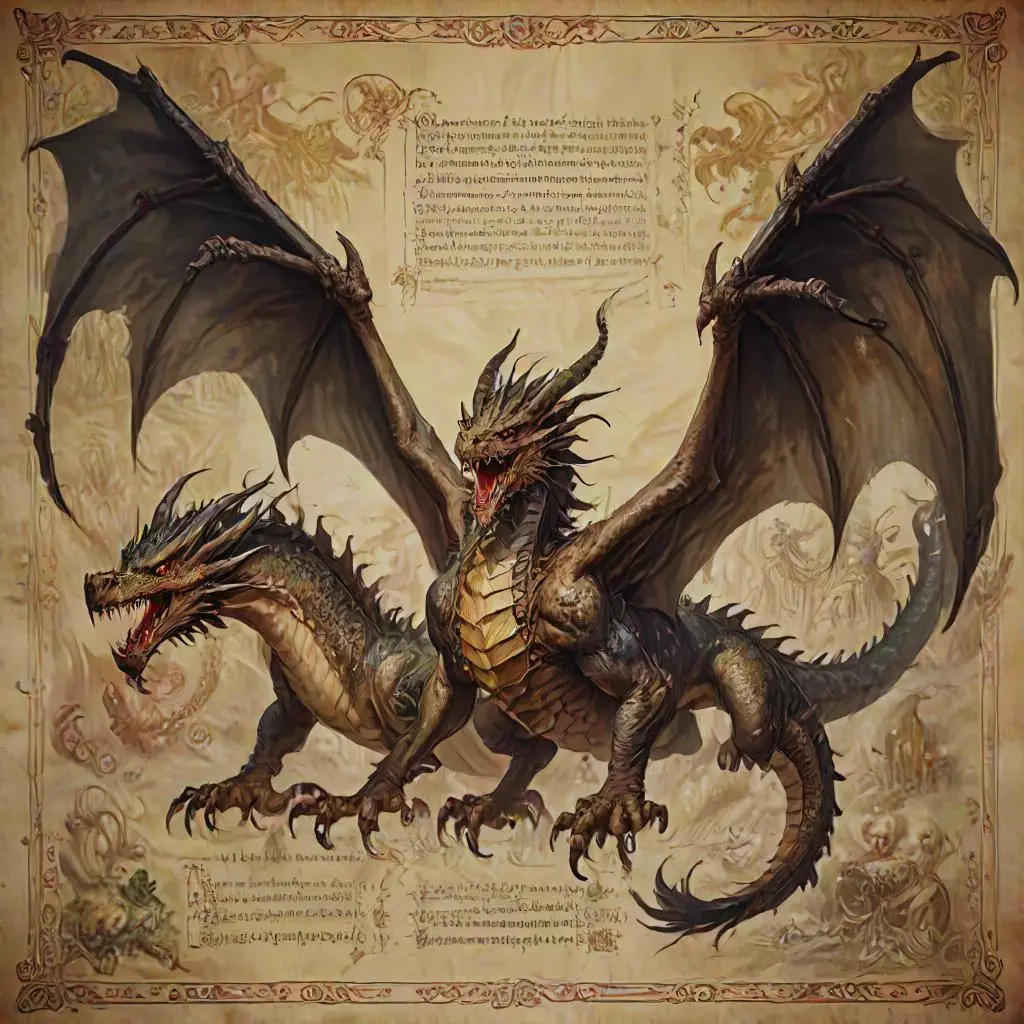 Dragons and Mystical Creatures in elden scroll