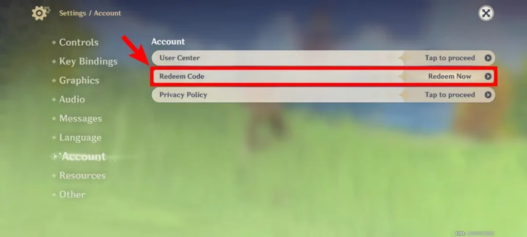 How to redeem codes in Genshin Impact
